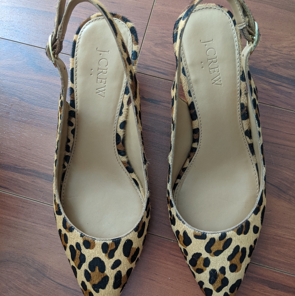 Jcrew Leopard Kitten Heels